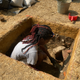 DéShondra Dandridge excavated a smaller trench during the project’s first phase.